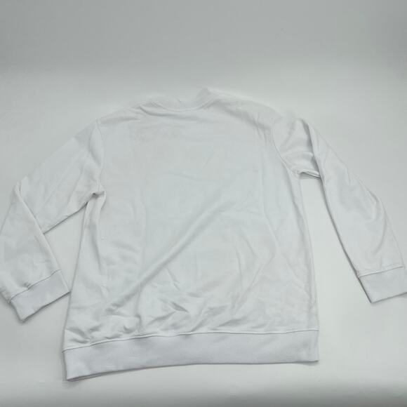 I RUN ON COFFE, CHAOS, & CUSS WORDS Women's Sweatshirt Size XL White Funny - Picture 2 of 7